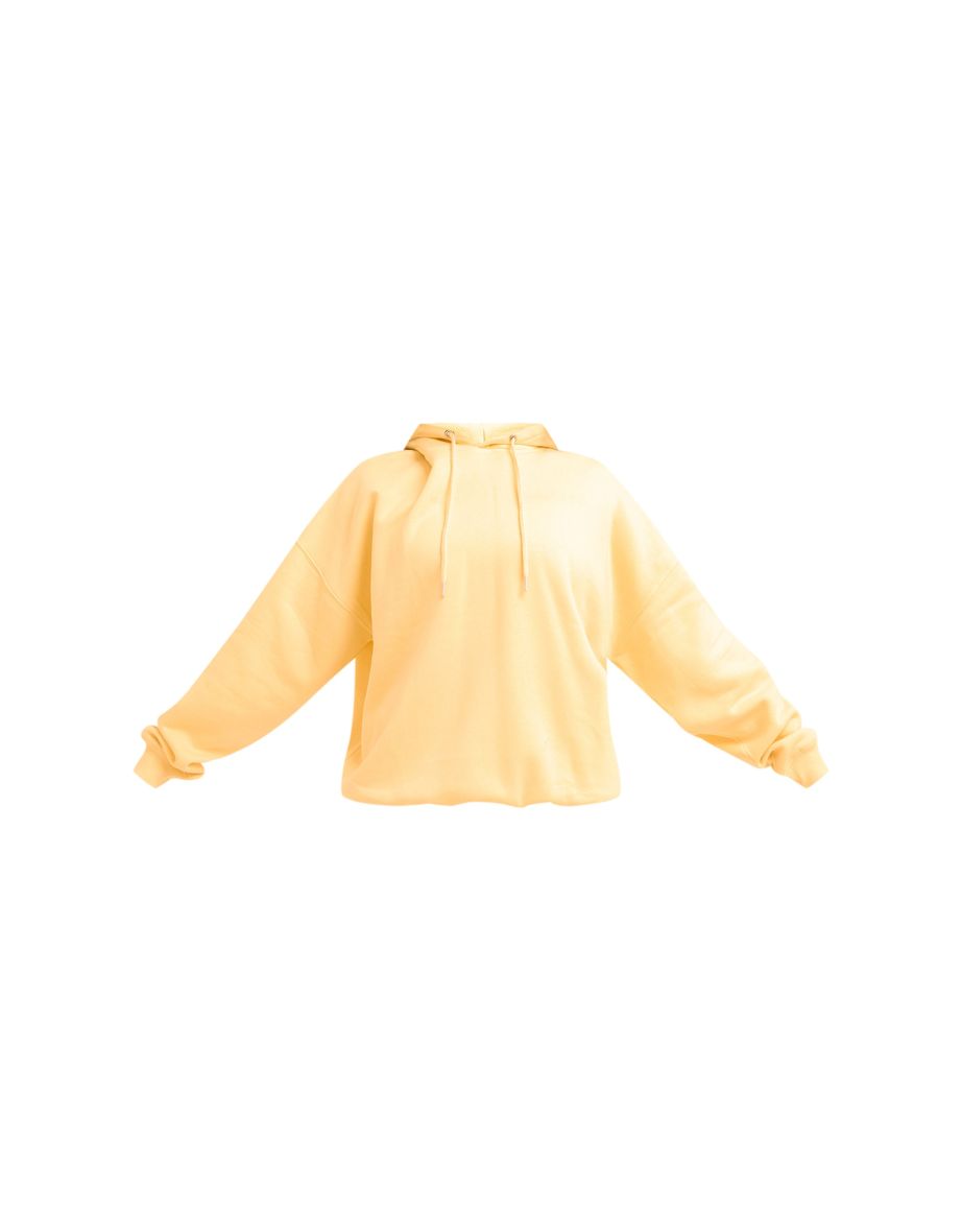 Butter Yellow PLT Studio Archive Puff Print Oversized Hoodie - 4