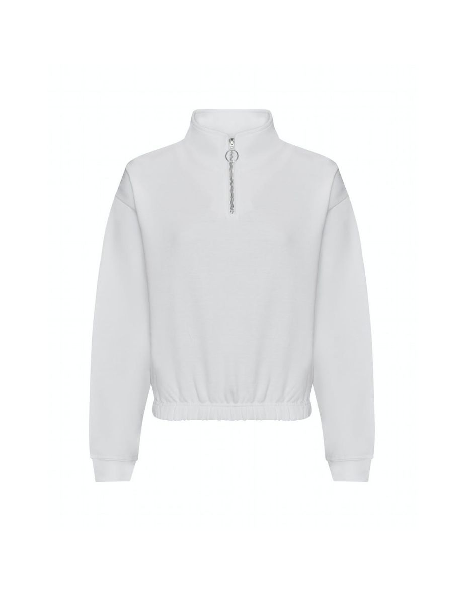 Awdis Womens/Ladies Just Hoods Crop Sweatshirt - Arctic White