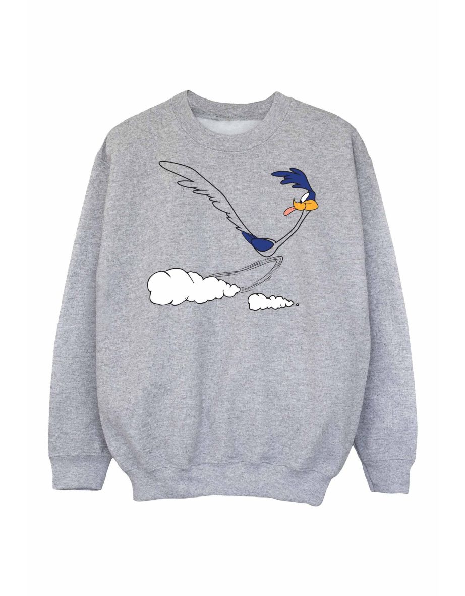 Looney Tunes Boys Road Runner Running Sweatshirt - Sports Grey