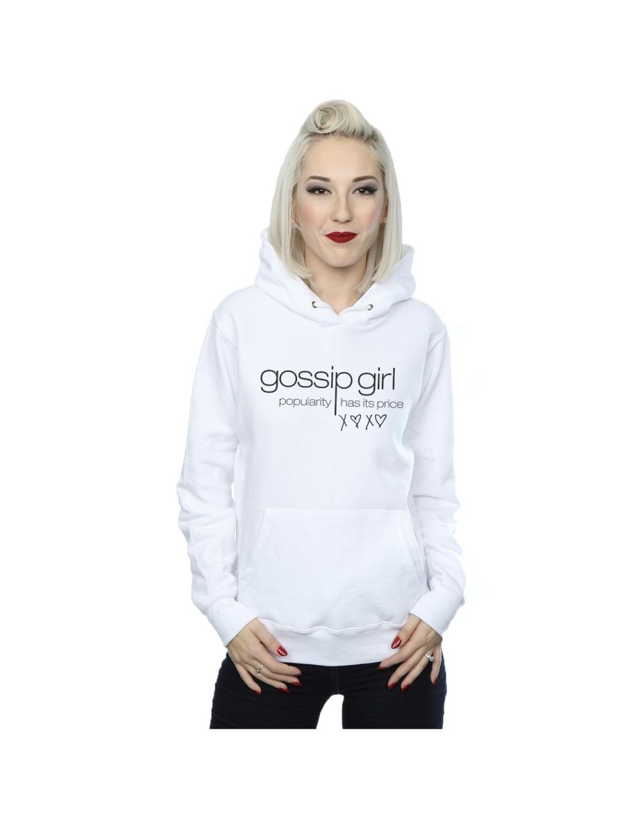 Shop Gossip Girl Womens Ladies Popularity Has It s Price Hoodie White Online in Bahrain VogaCloset