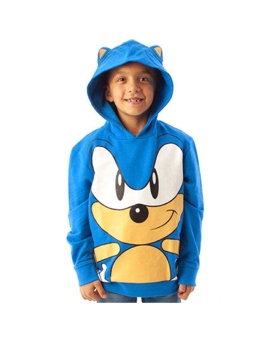 Sonic The Hedgehog Boys 3D Ears Hoodie - Blue - 3