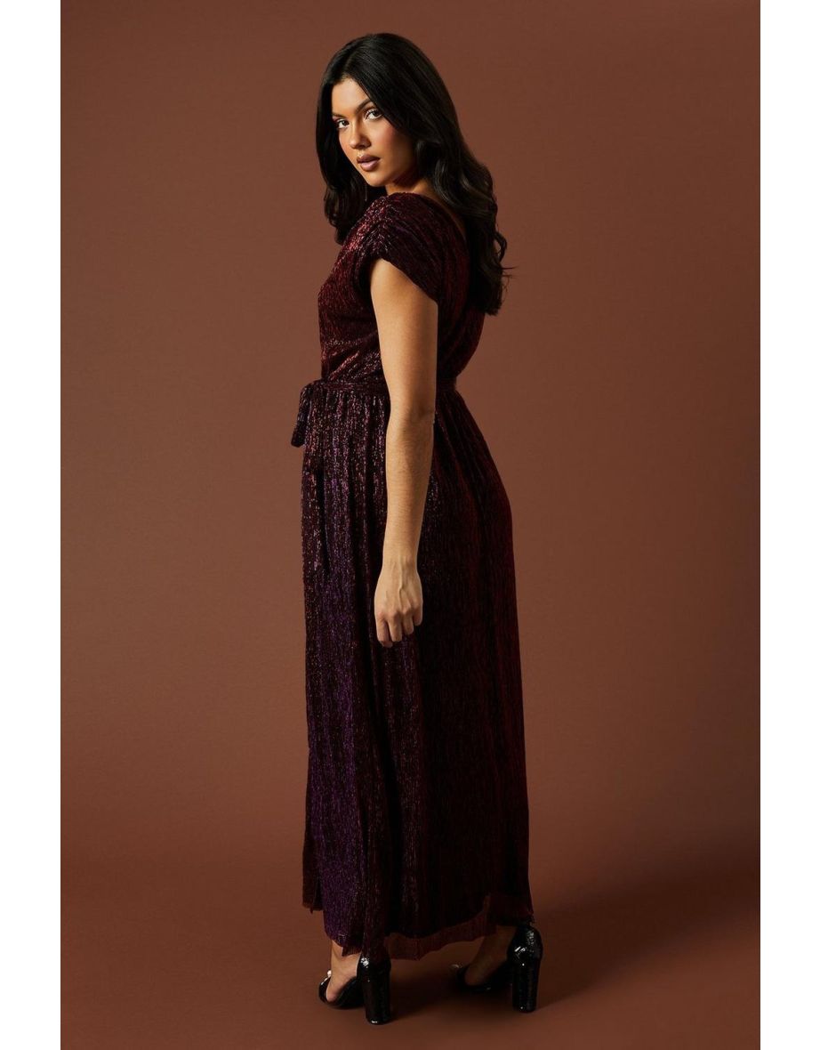 Occasion Plisse Split Maxi Dress - 2