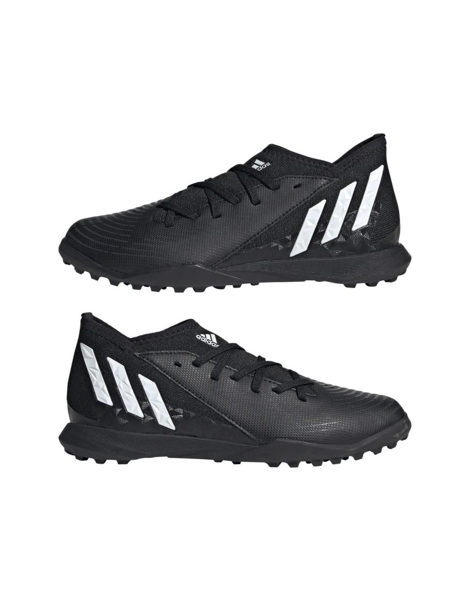 Boy's adidas Junior Predator Edge.3 Turf Football Boots in Black - 9