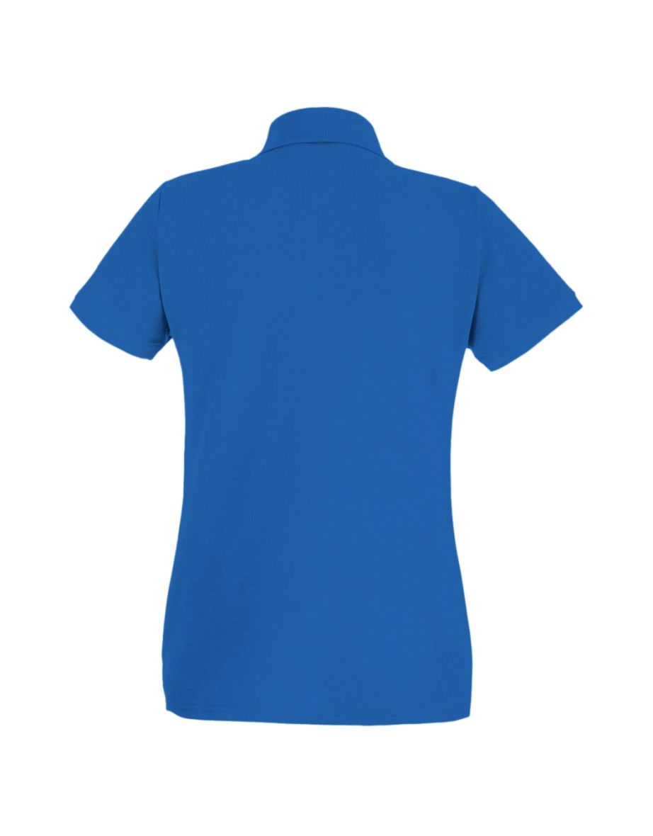 Womens/Ladies Fitted Short Sleeve Casual Polo Shirt - Cobalt - 1