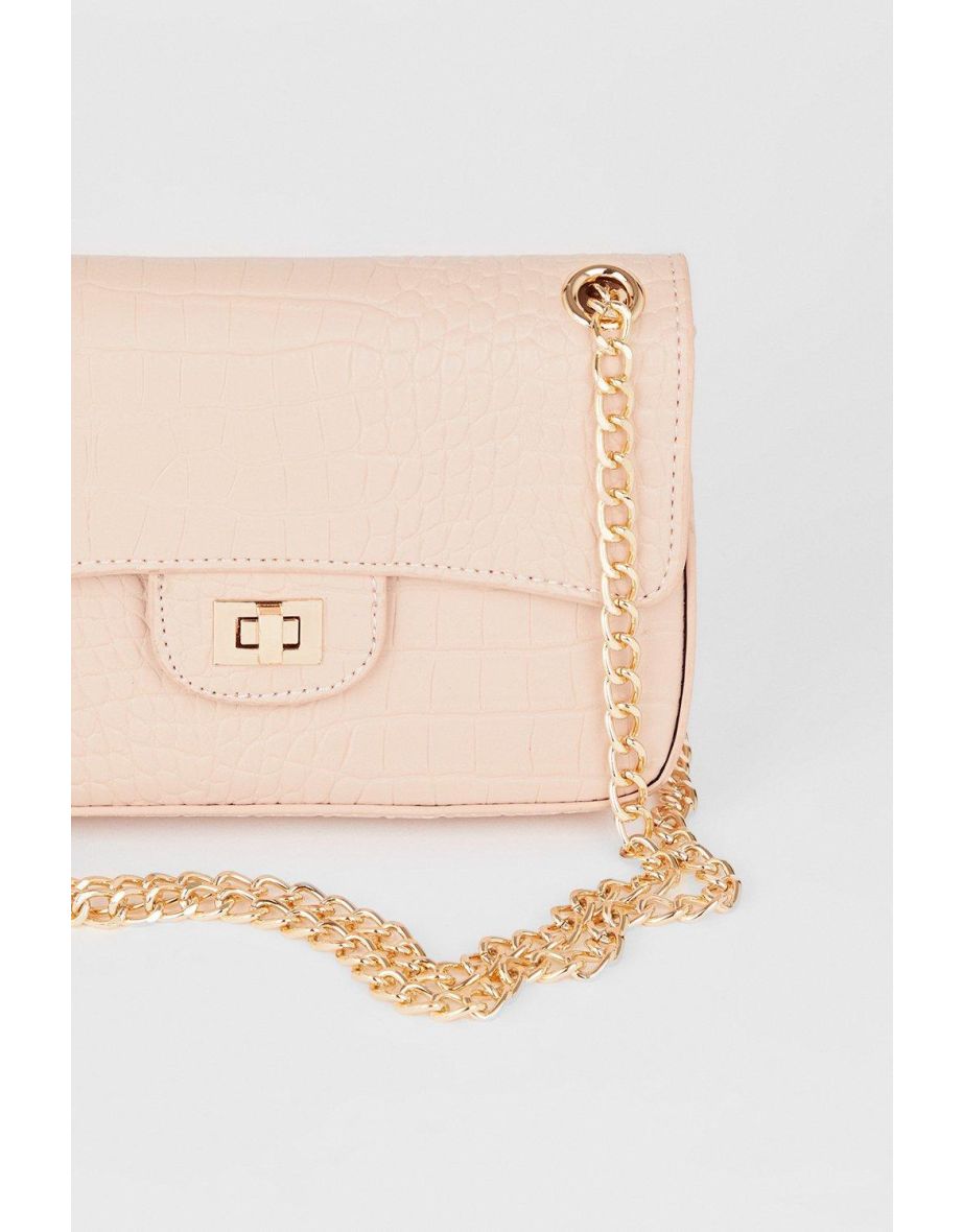 Sofia Croc Chain Shoulder Bag - 3