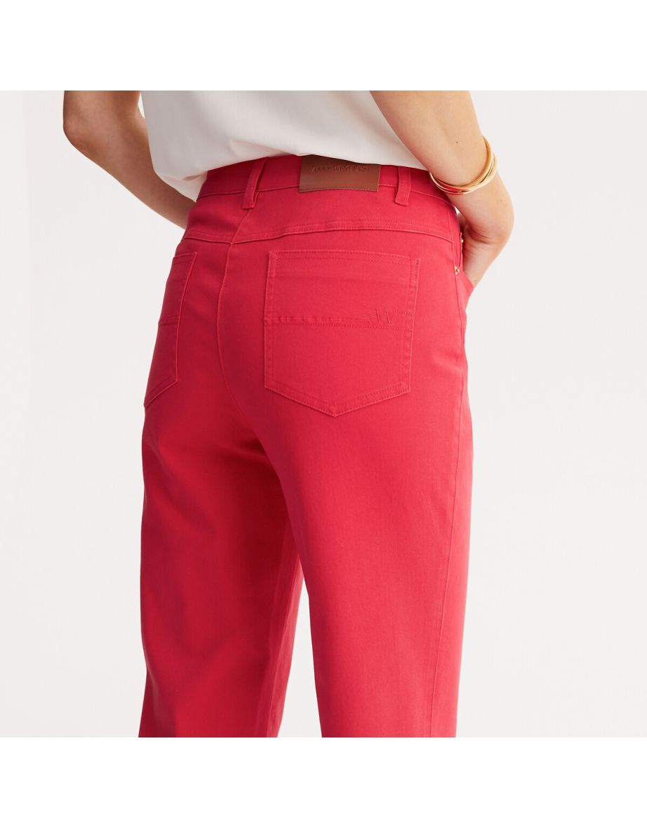 Cotton Ankle Grazer Trousers, Length 25" - 3