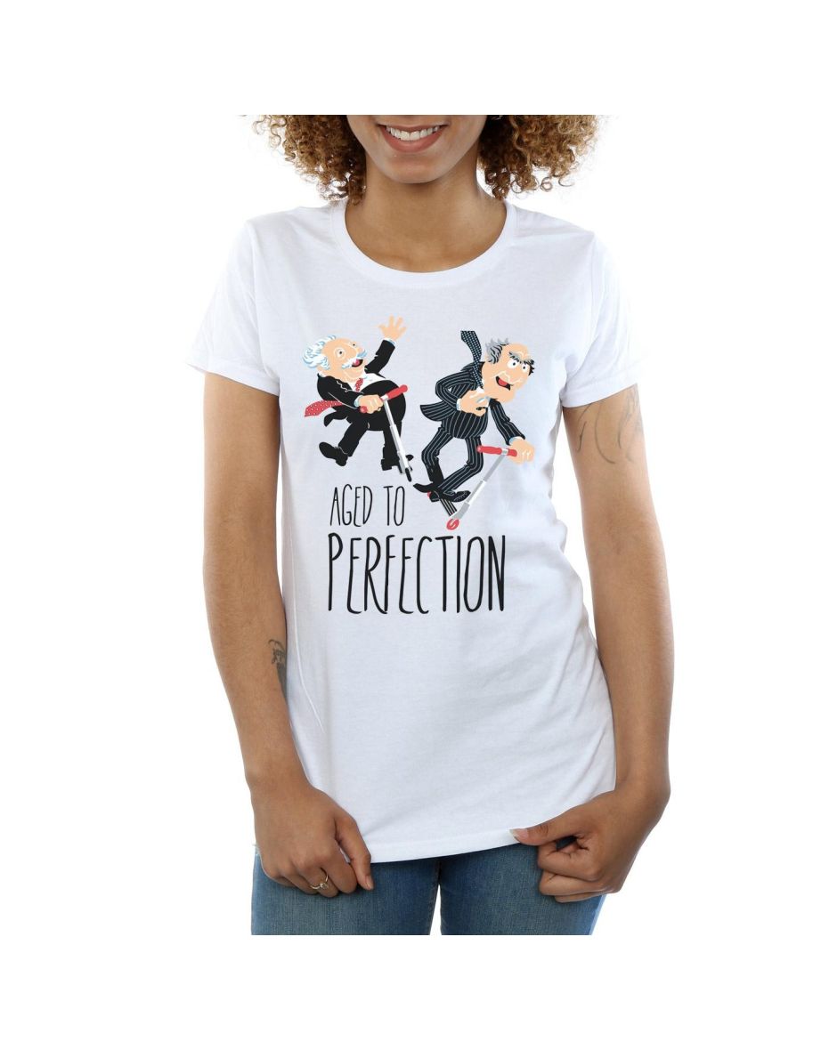 Disney Womens/Ladies The Muppets Aged to Perfection Cotton T-Shirt - White - 3