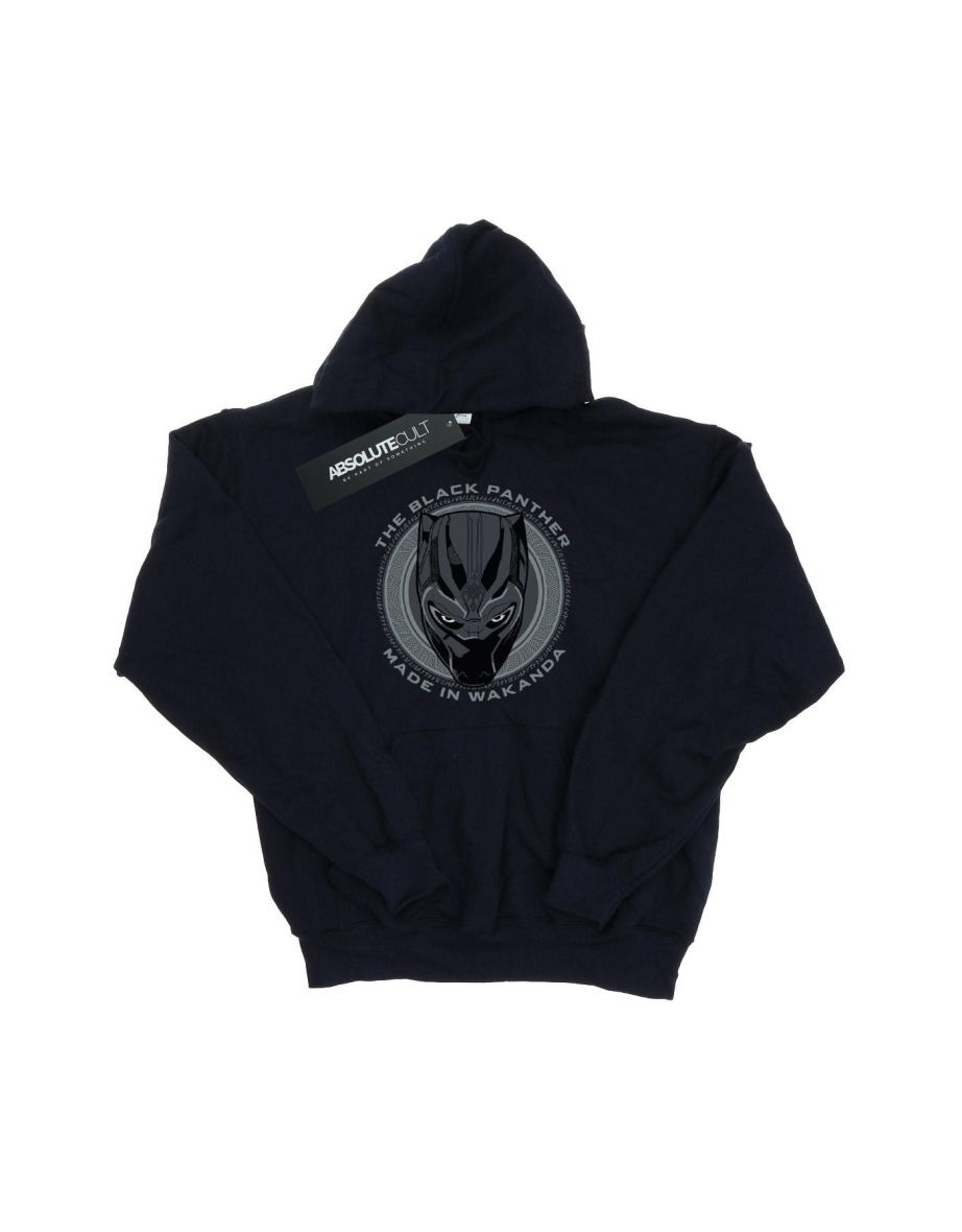 Marvel Boys Black Panther Made in Wakanda Hoodie - Navy Blue