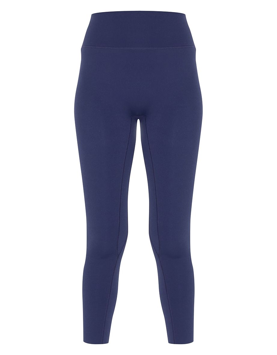 Navy Sculpt Contrast Detail High Waist Gym Leggings - 4