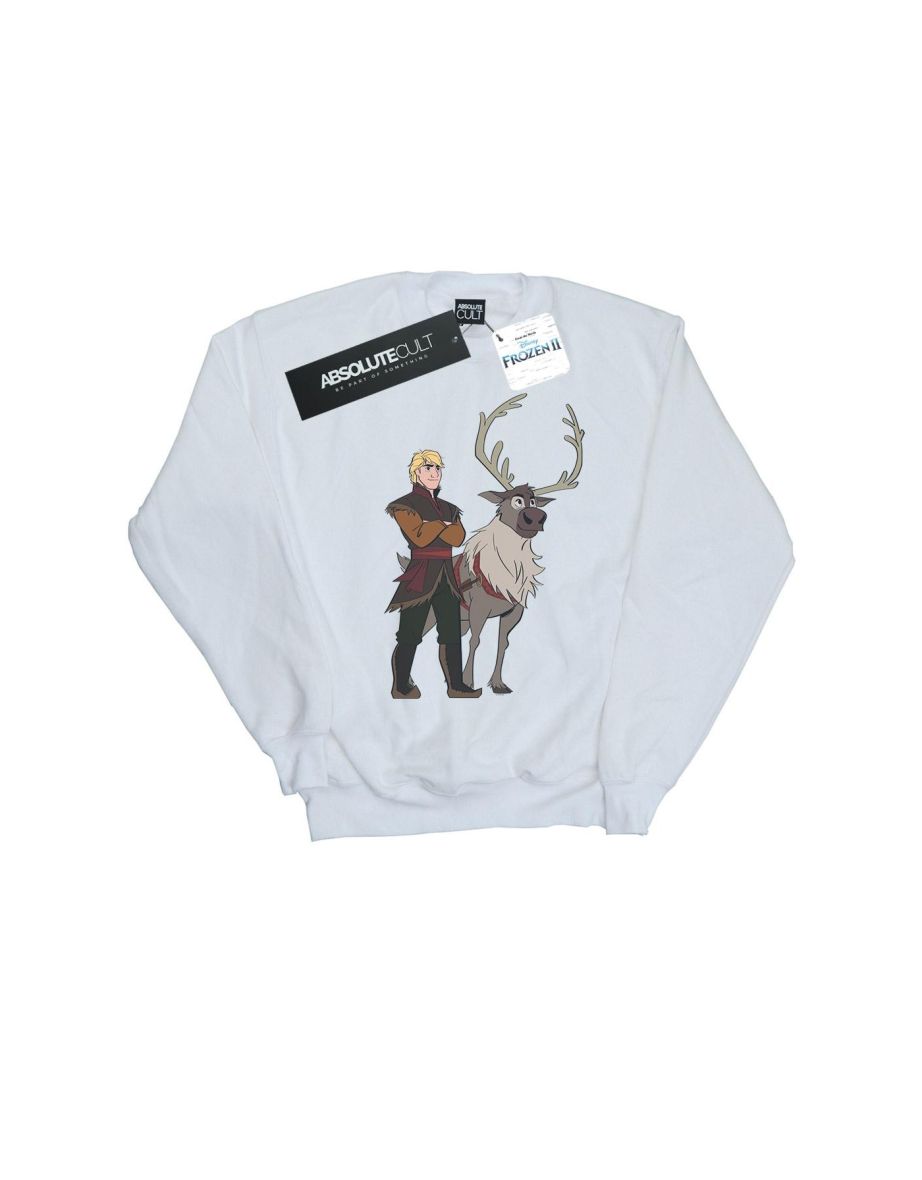 Disney Boys Frozen 2 Sven And Kristoff Sweatshirt - White