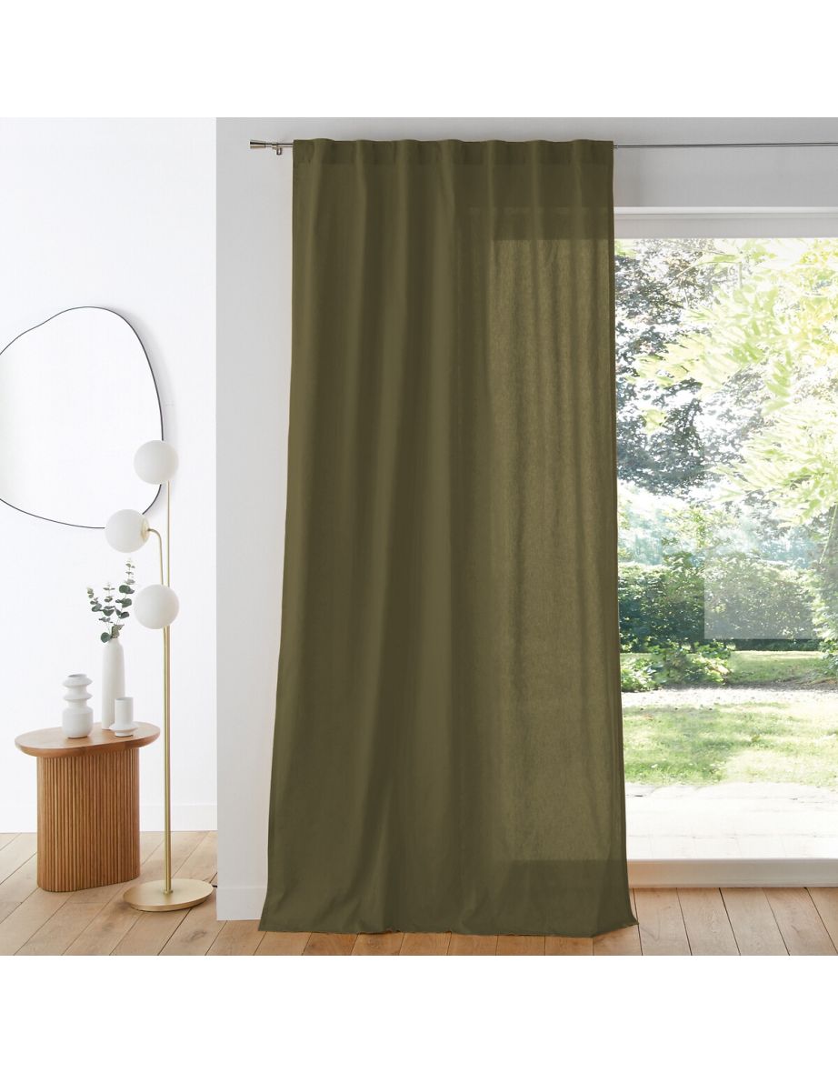 Scenario Hidden Tab Cotton Curtain