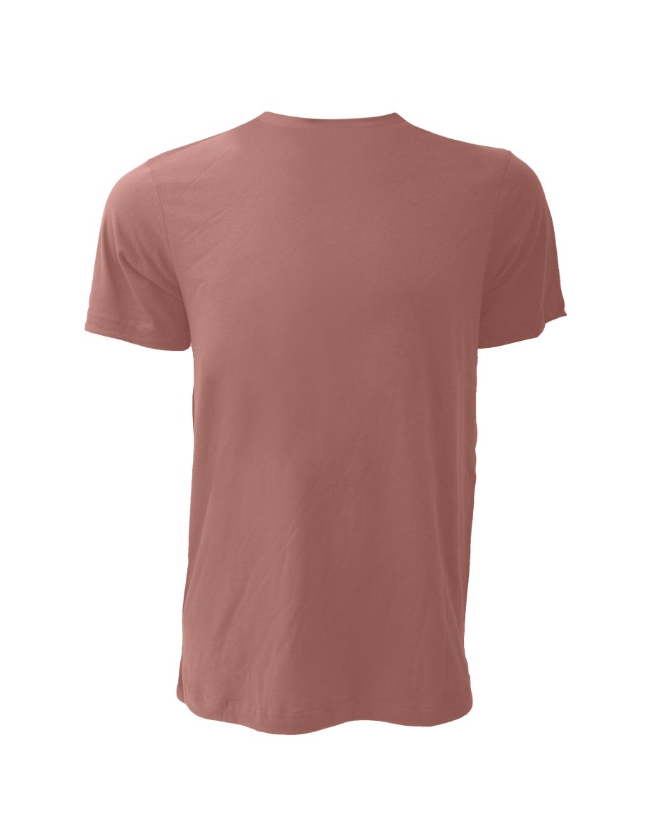 Canvas Unisex Jersey Crew Neck T-Shirt / Mens Short Sleeve T-Shirt - Mauve - 2