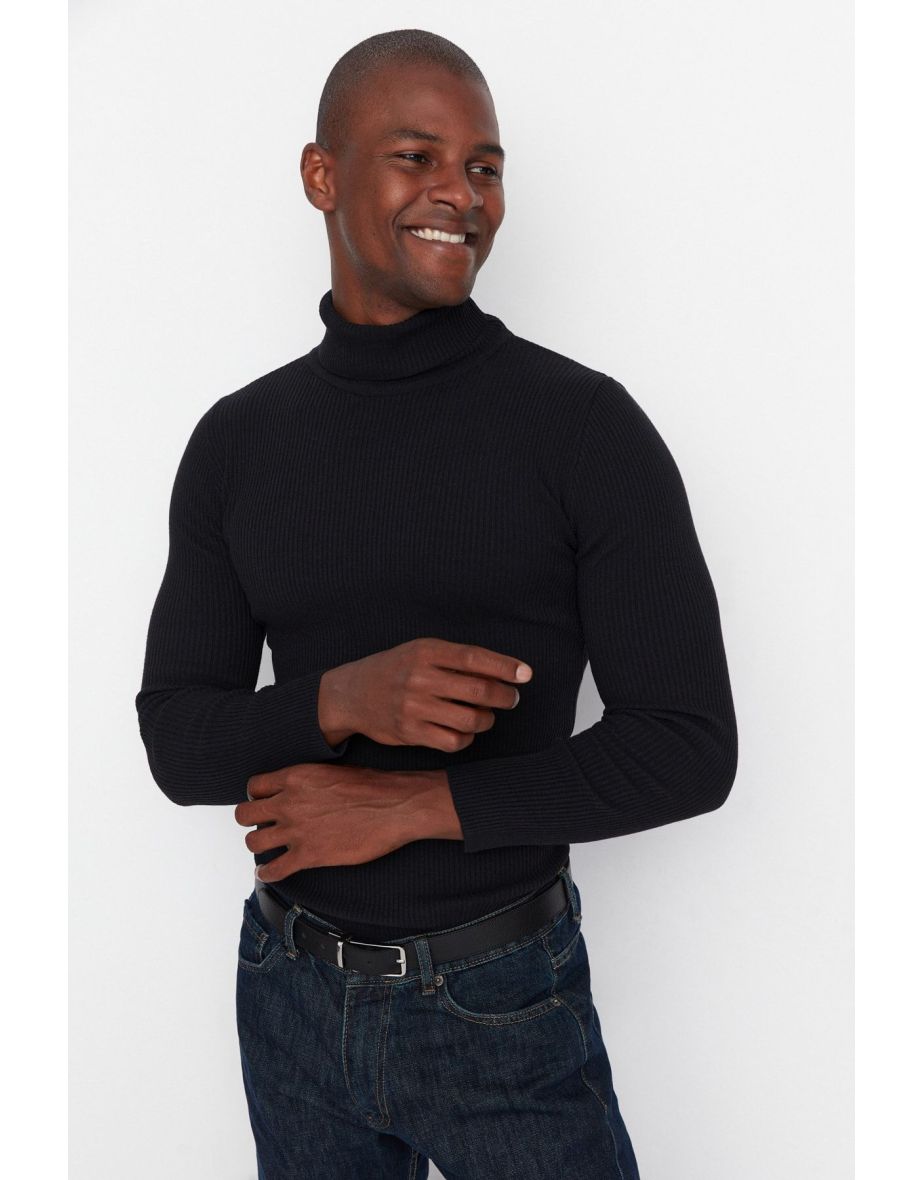 Sweater - Black - Fitted