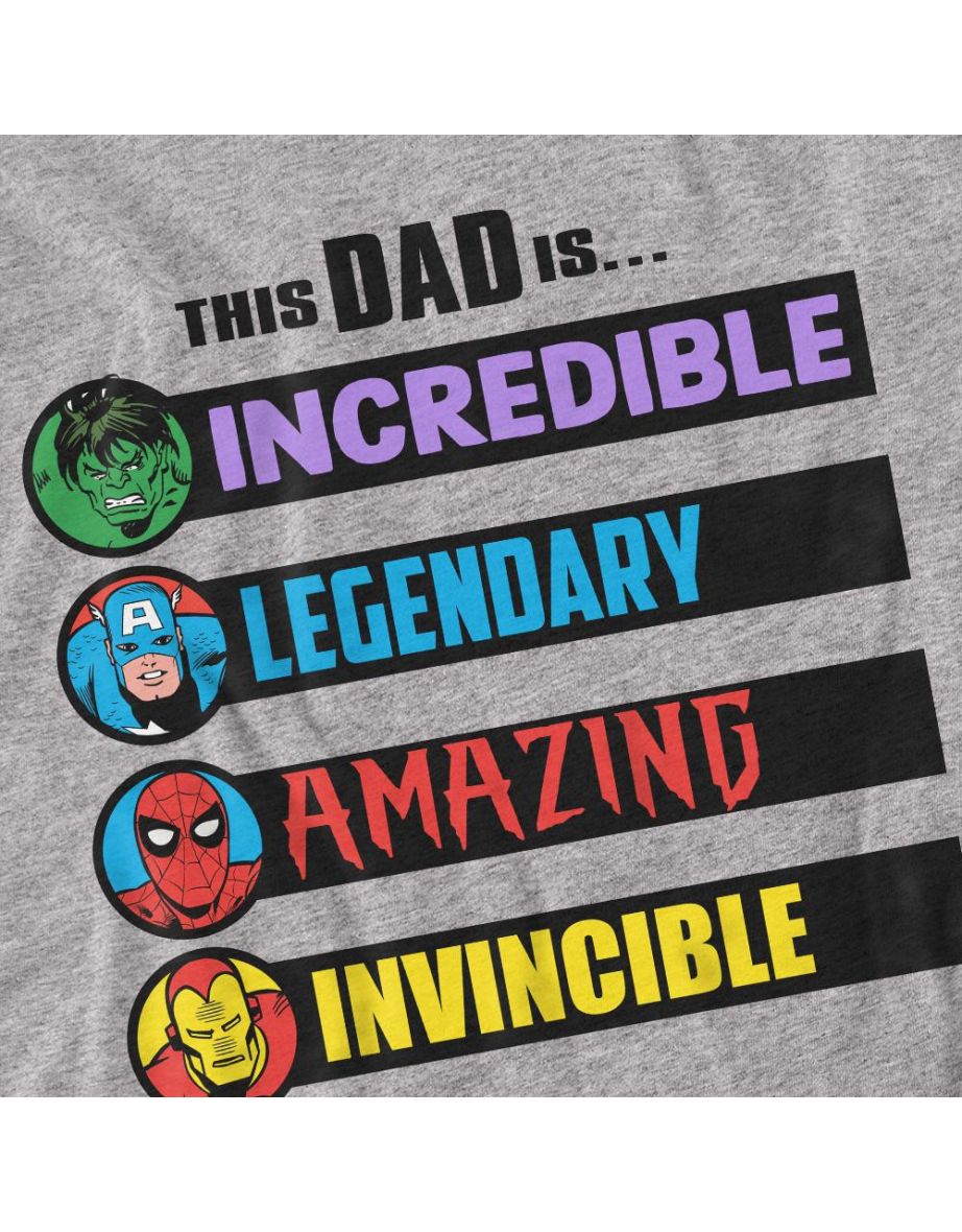 Marvel Comics  Adult This Dad Is Fathers Day T-Shirt - Sport Heather - 2