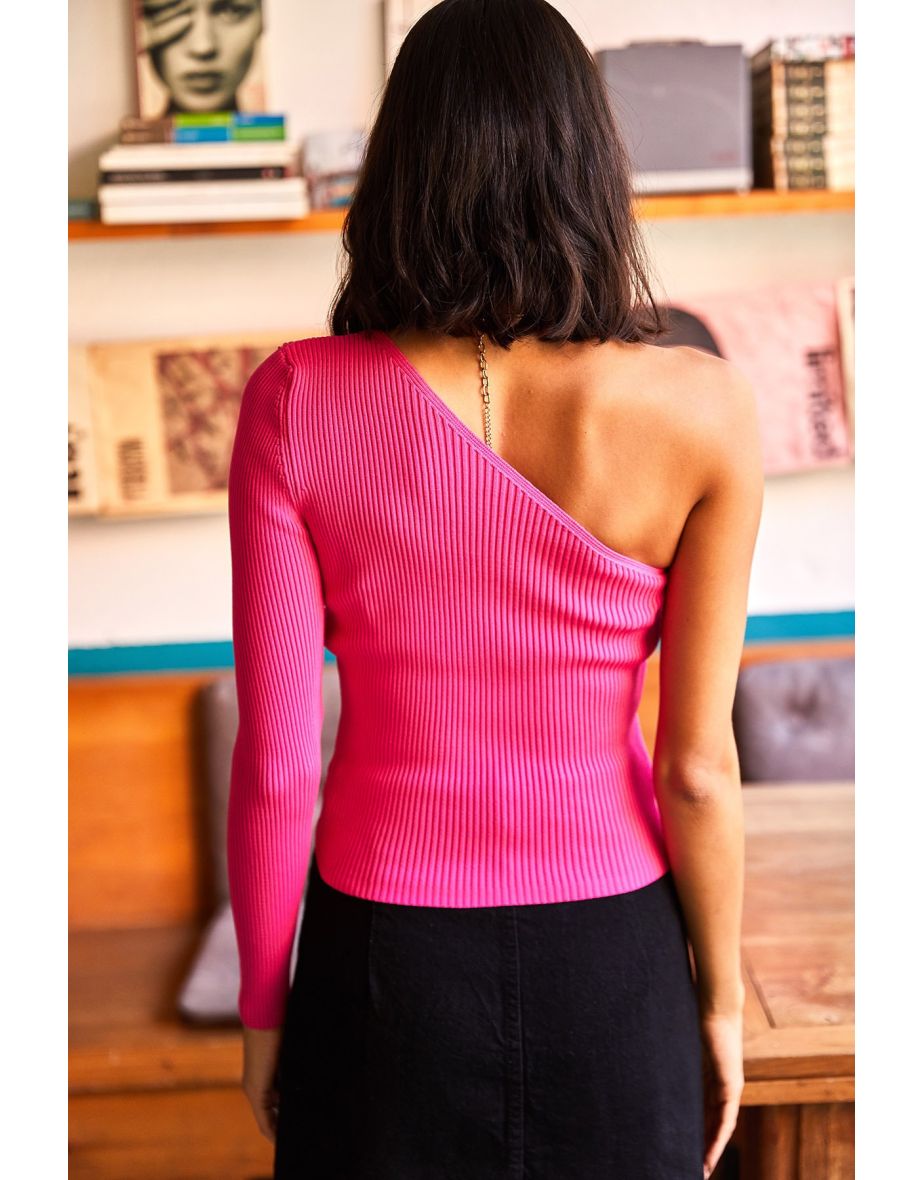 Blouse - Pink - Fitted - 5