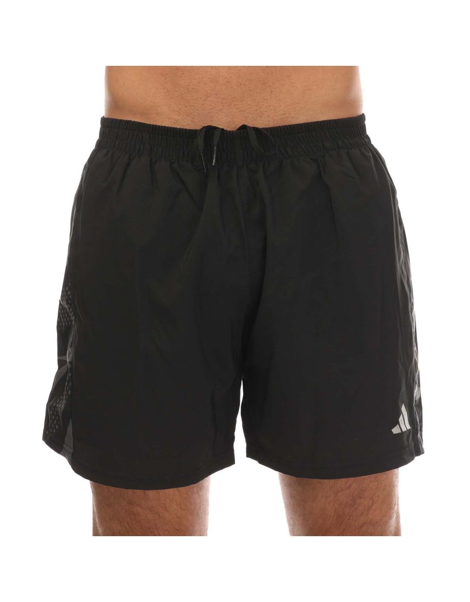 Men's adidas Own The Run Seasonal Shorts in Black - 2