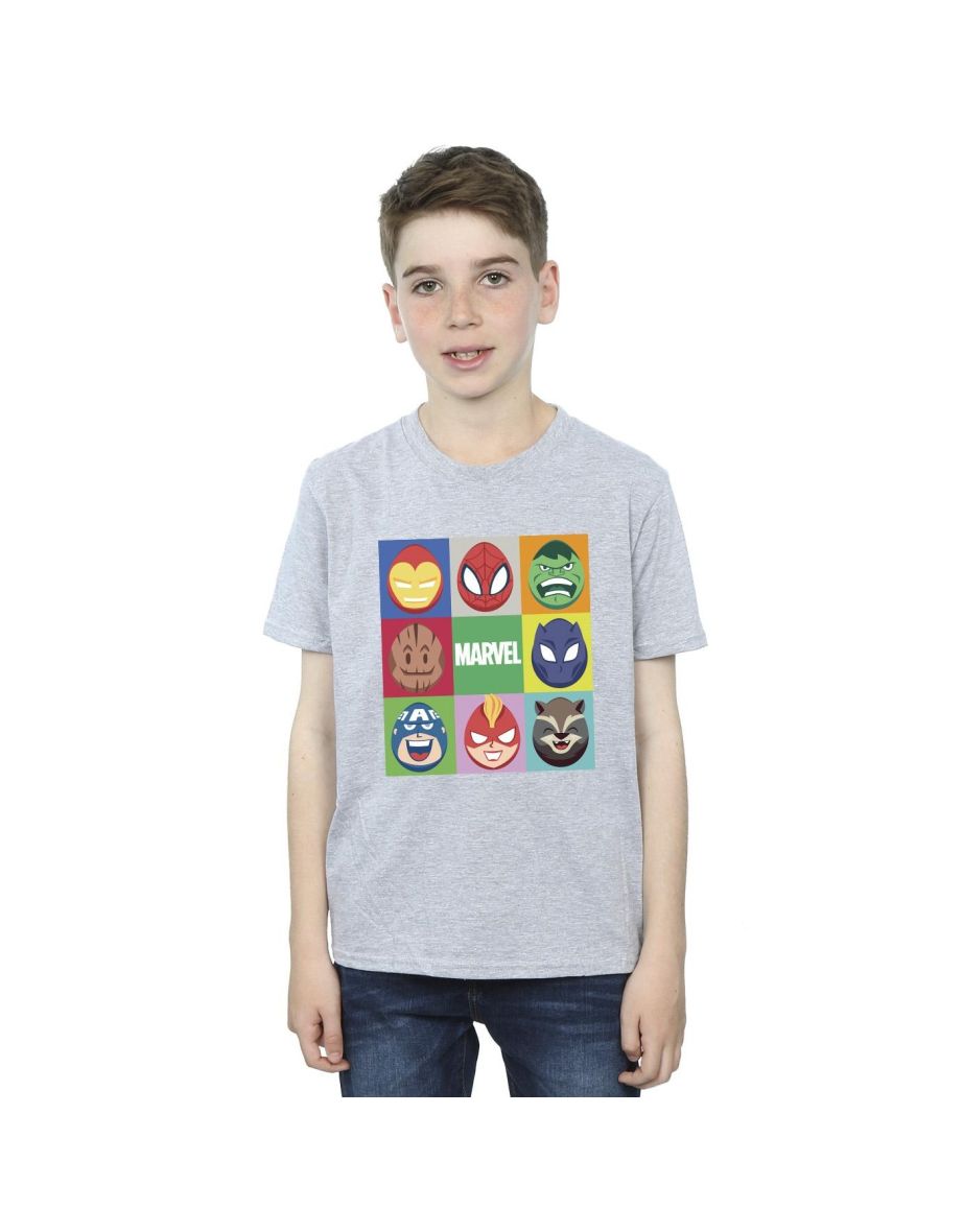 Marvel Boys Easter Eggs T-Shirt - Sports Grey