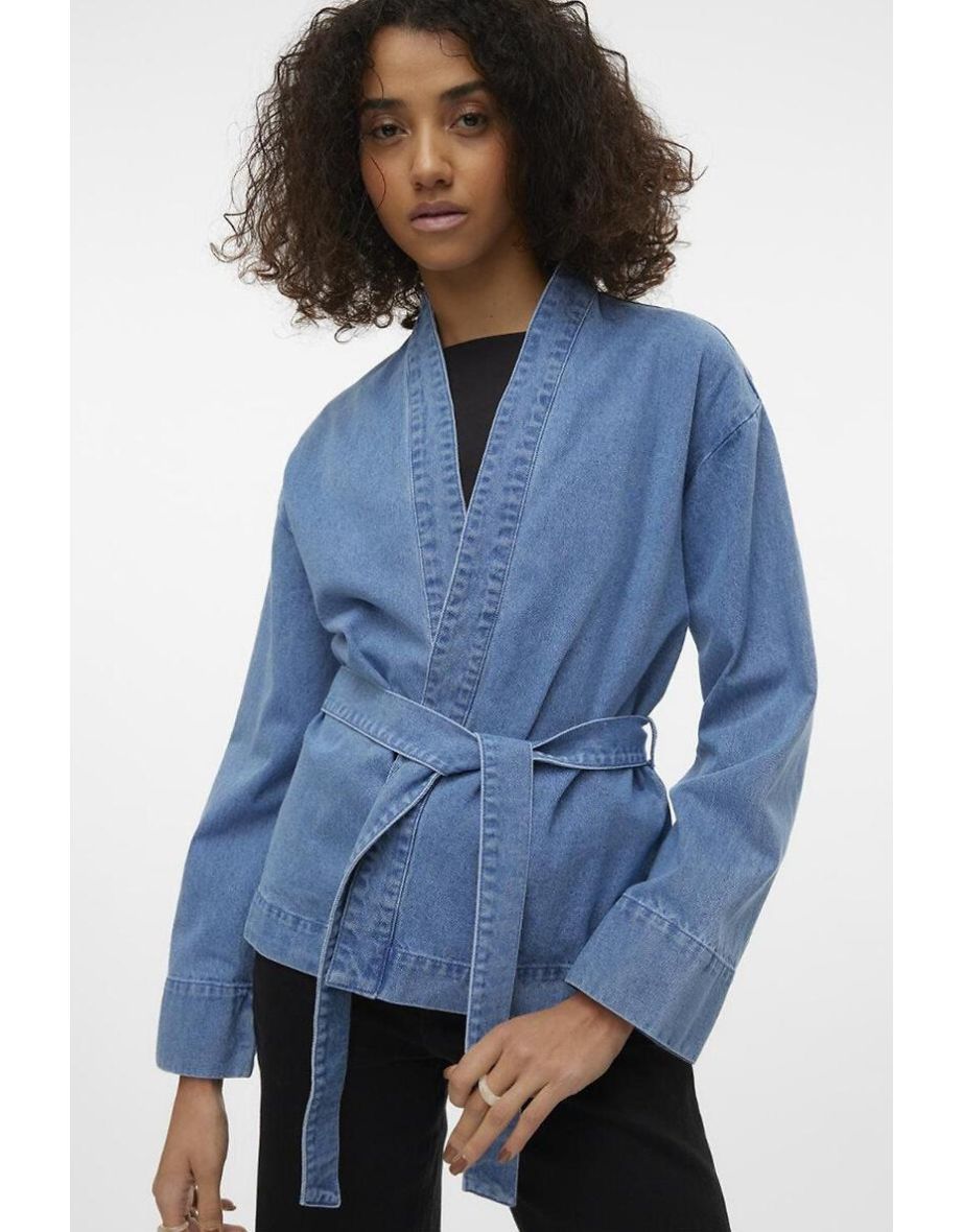 Fitted kimono jacket best sale