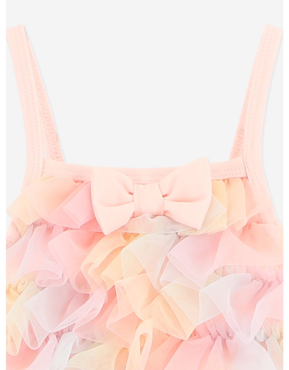Baby Girls Minnow Rainbow Swimsuit in Pink - 3