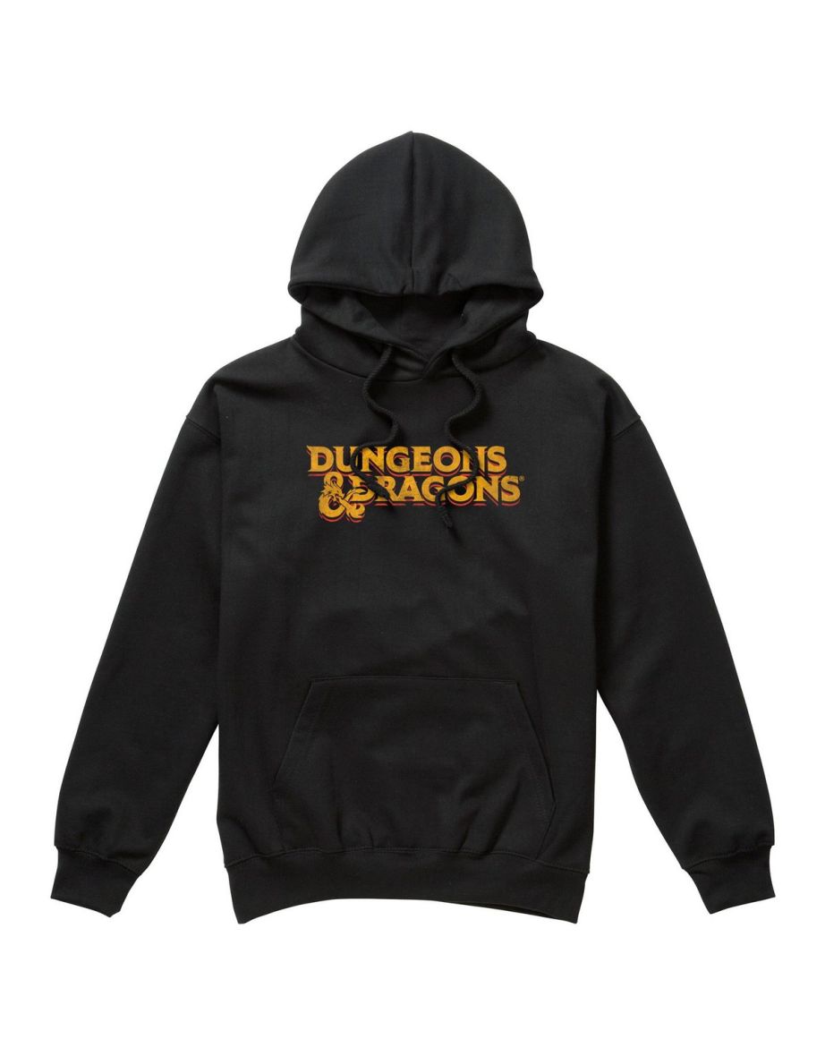 Dungeons & Dragons Mens 70´s Logo Hoodie - Black