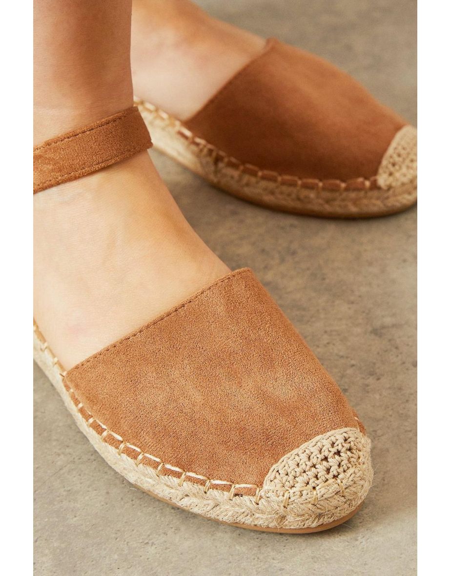 Sylrienne Faux Suede Closed Toe Espadrille Flat Shoes - 3