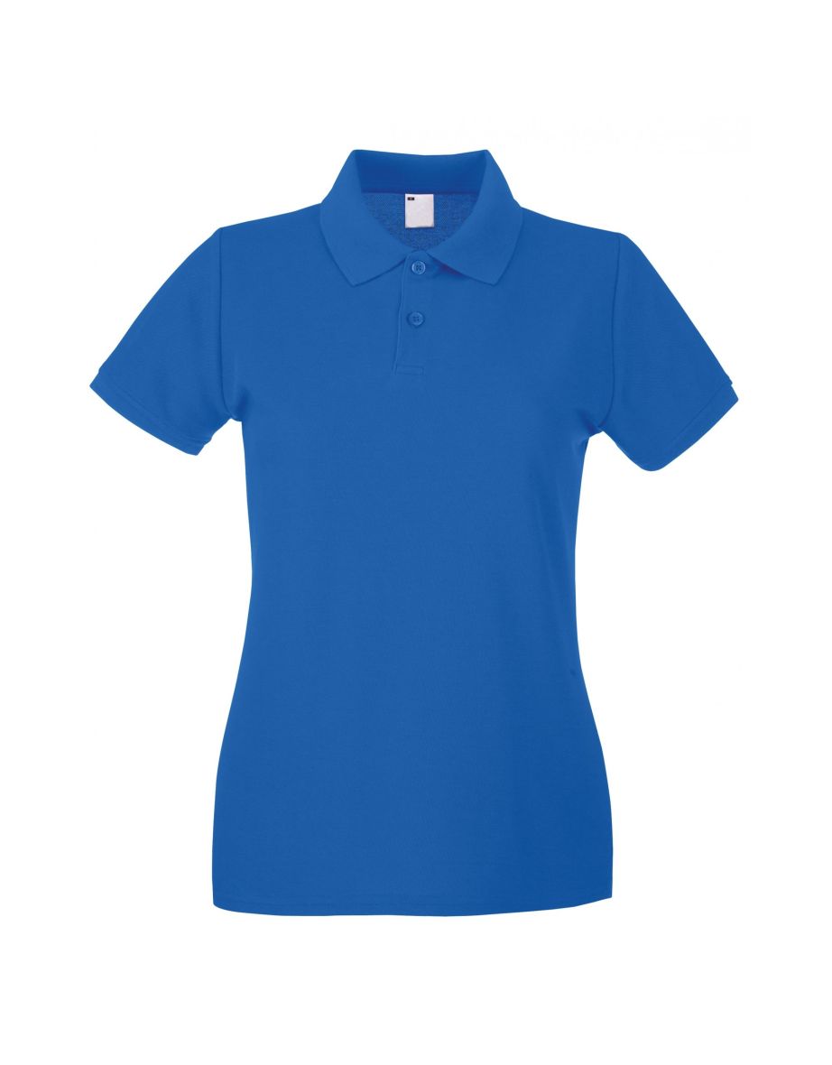 Womens/Ladies Fitted Short Sleeve Casual Polo Shirt - Cobalt