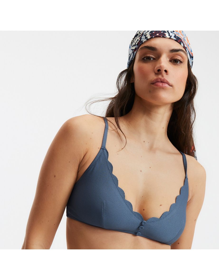 Pique Triangle Bikini Top - 3