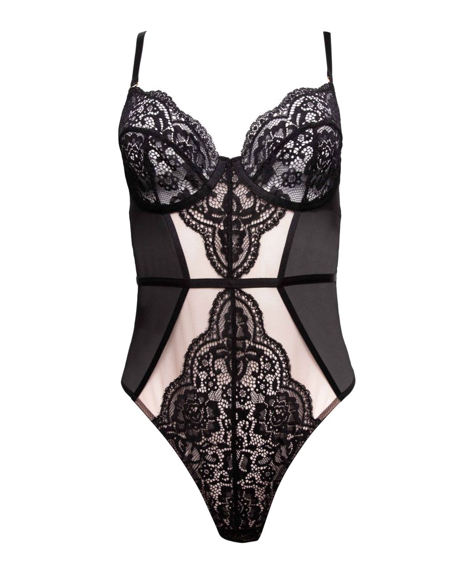 Ariana Black Lace Underwired body - 1