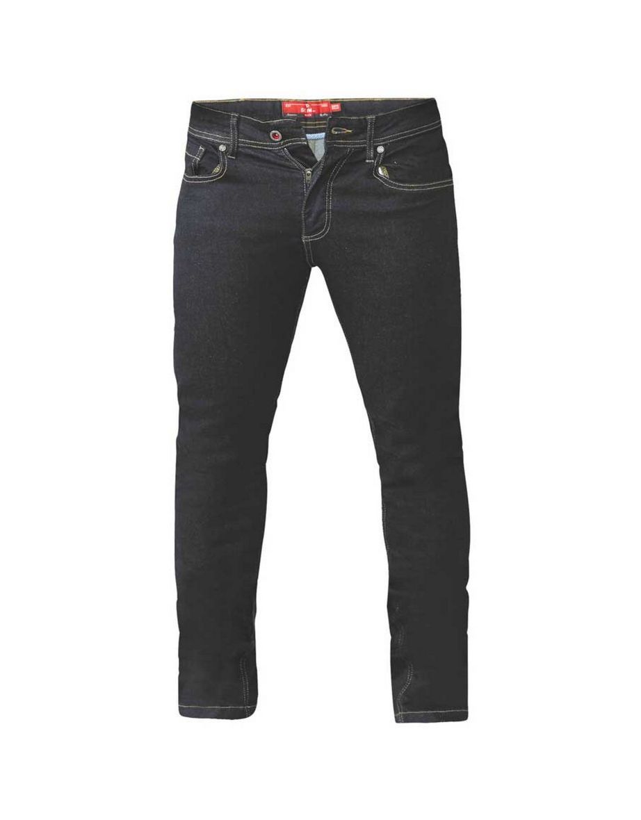 Duke Mens Cedric King Size Tapered Fit Stretch Jeans - Indigo