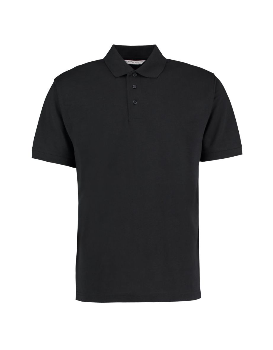 Kustom Kit Mens Klassic Superwash Short Sleeve Polo Shirt - Black