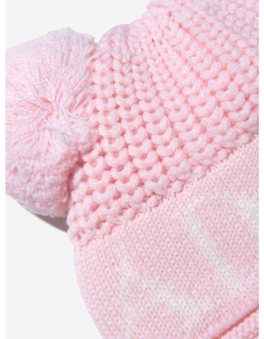 Baby Girls Double Pom Pom Hat - 3