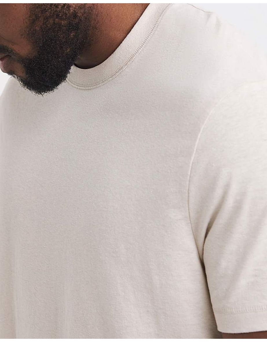 LINEN BLEND RELAXED T-SHIRT - 3