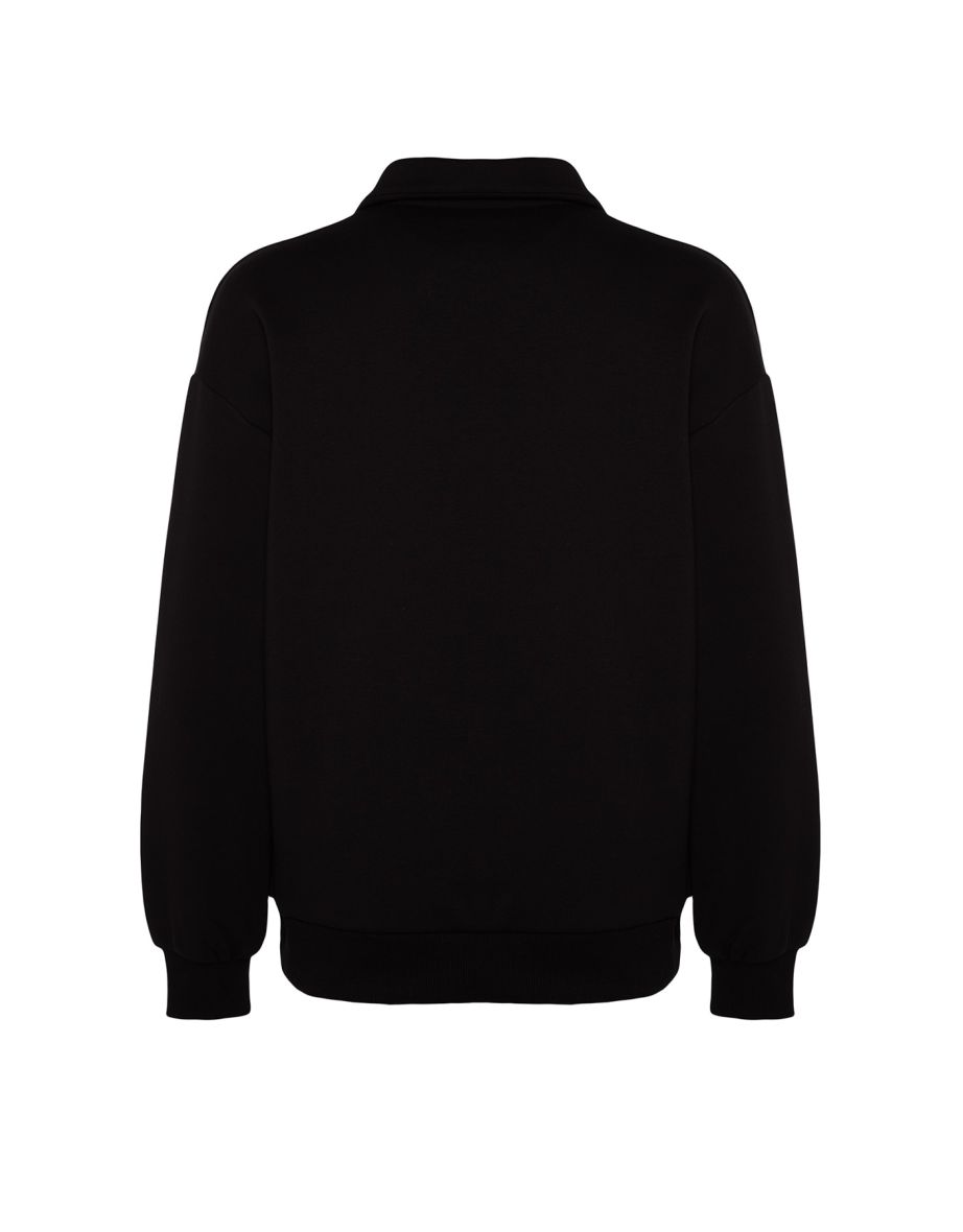Sweatshirt - Black - Oversize - 7