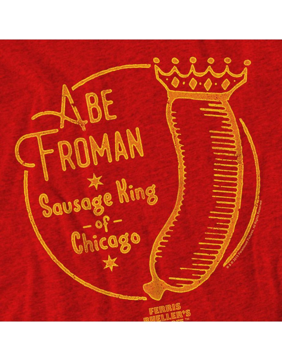 Ferris Bueller´s Day Off Unisex Adult Abe Froman T-Shirt - Red - 3