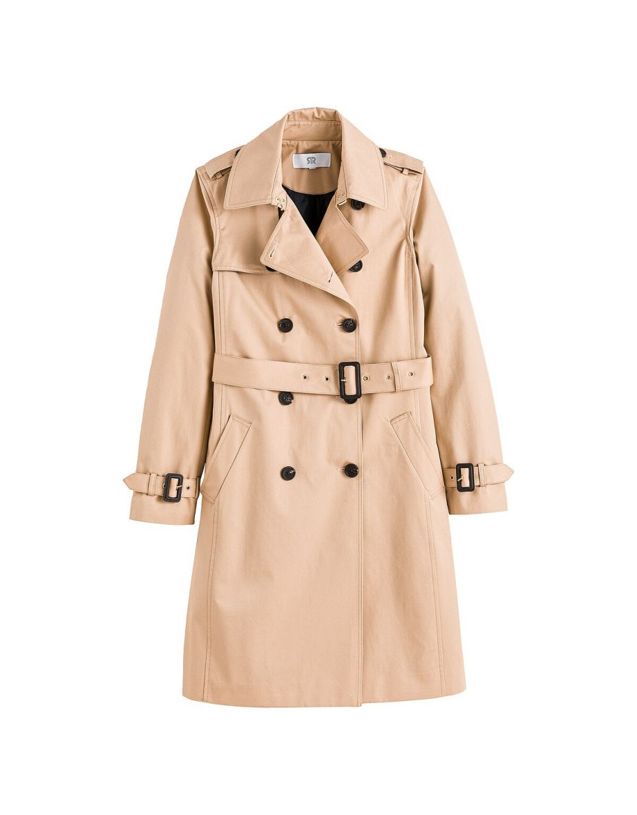 Cotton Long Trench Coat - 4