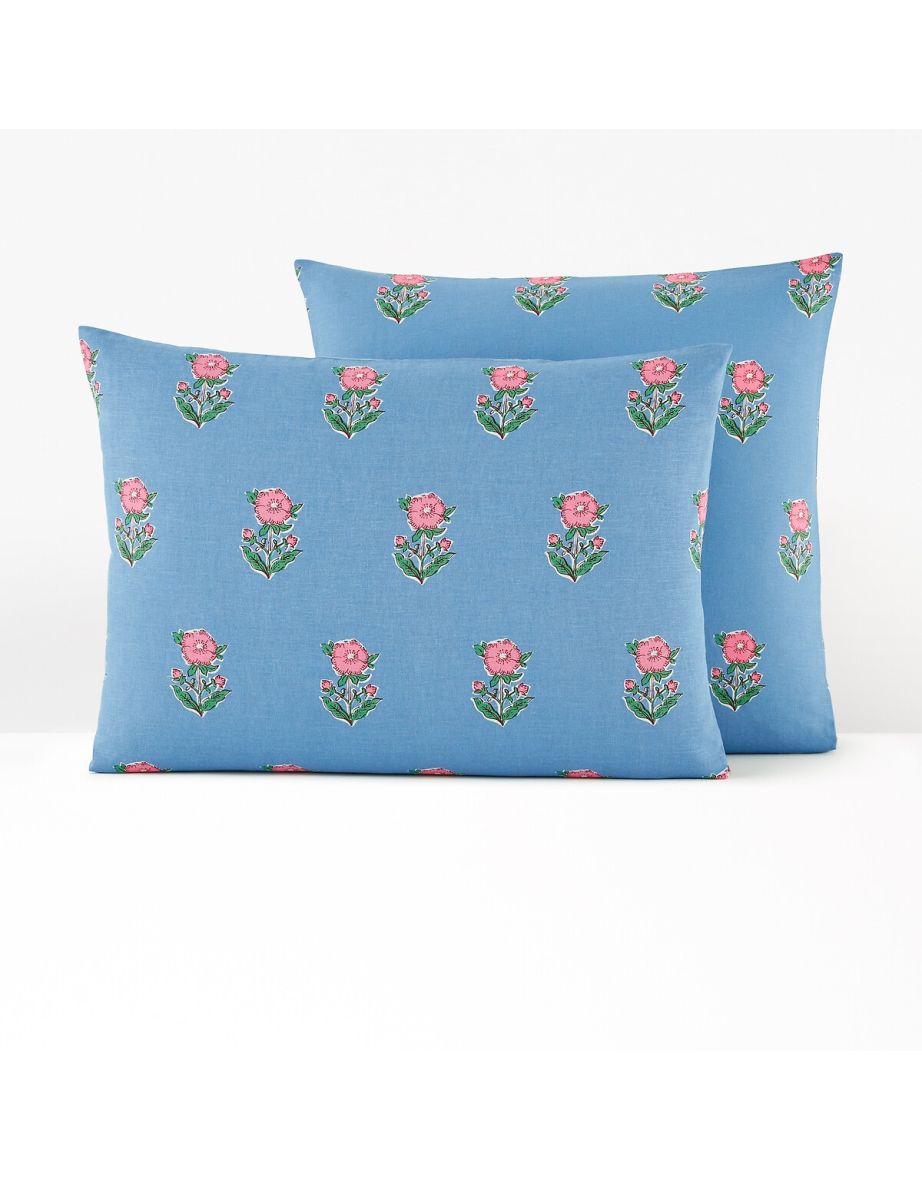 Alanis Floral Washed Linen & Cotton Pillowcase