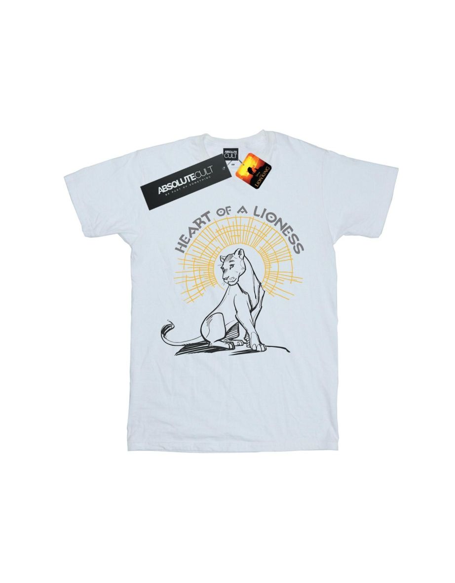 Disney Womens/Ladies The Lion King Movie Heart Of A Lioness Cotton Boyfriend T-Shirt - 1