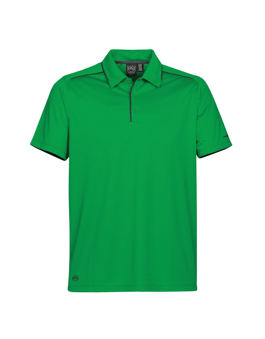 Stormtech Mens H2X Inertia Performance Polo Shirt - Kelly Green /Black