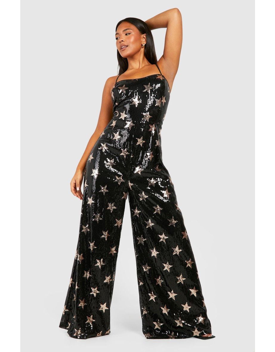 Sequin store star jumpsuit