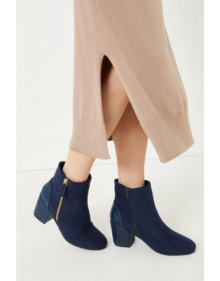 Wallis navy ankle boots new arrivals