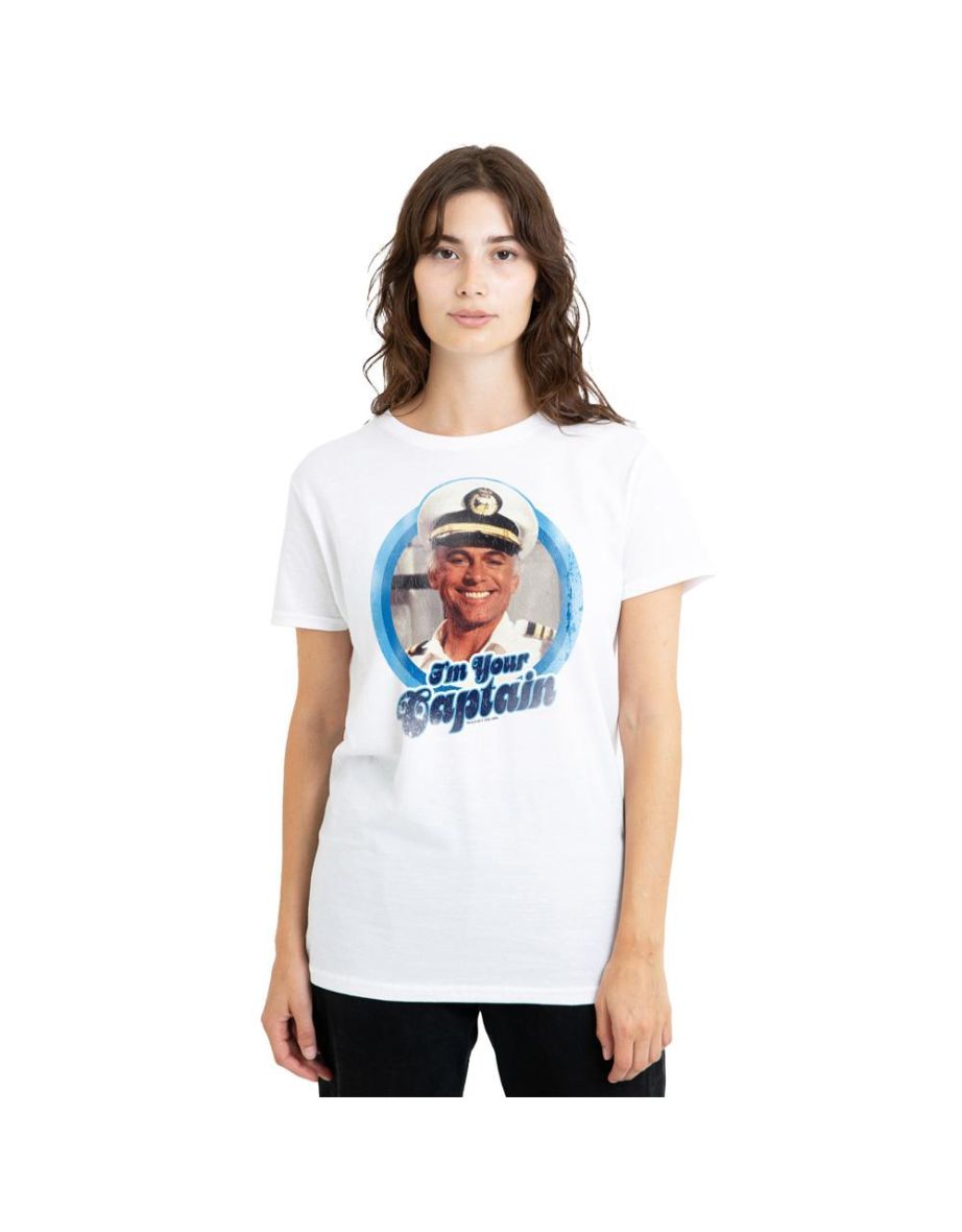 The Love Boat Unisex Adult I´m Your Captain T-Shirt - White