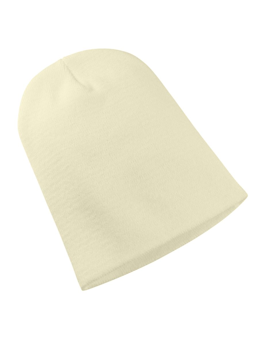 Yupoong Flexfit Unisex Heavyweight Long Beanie Winter Hat - Powdery Yellow - 1