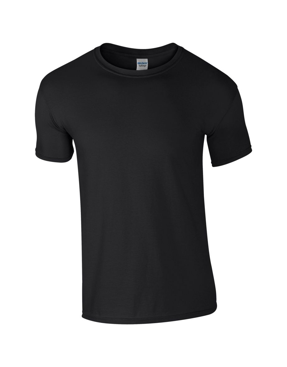 Gildan Mens Short Sleeve Soft-Style T-Shirt - Black