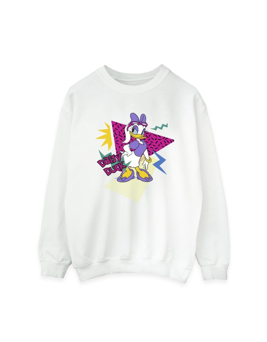 Disney Womens/Ladies Daisy Duck Cool Sweatshirt - White - 1
