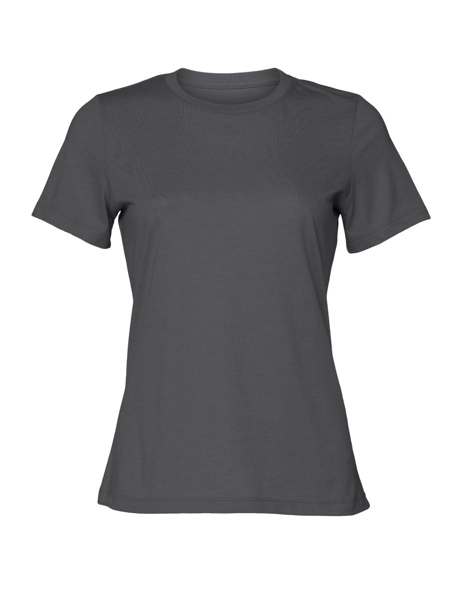 Bella + Canvas Womens/Ladies Heather Jersey Relaxed Fit T-Shirt - Deep Grey
