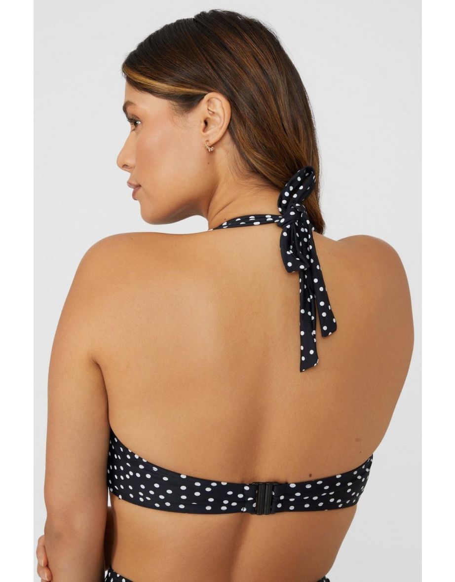 Gorgeous DD+ Spot Balcony Non Pad Bikini Top - mono - 3