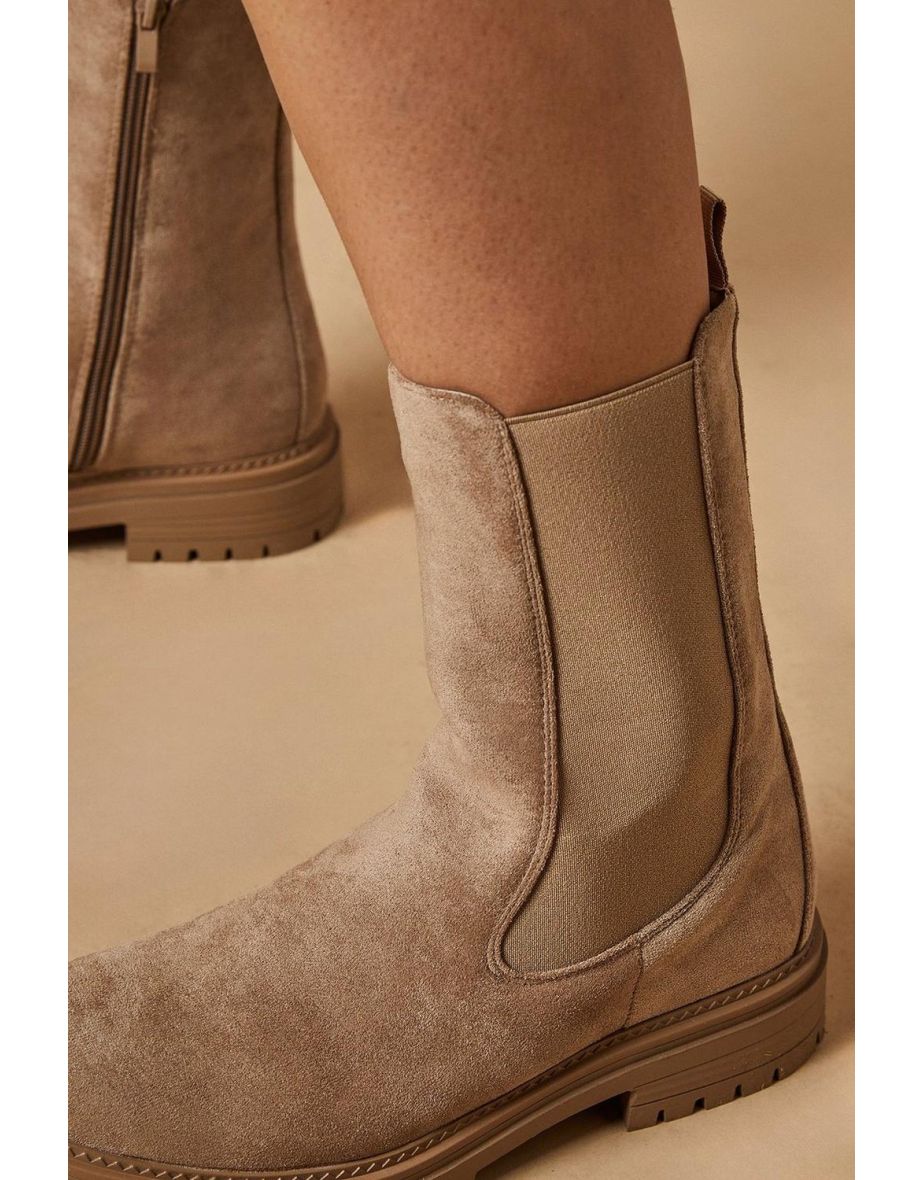 Martine Faux Suede Chunky Ankle Boot - 3