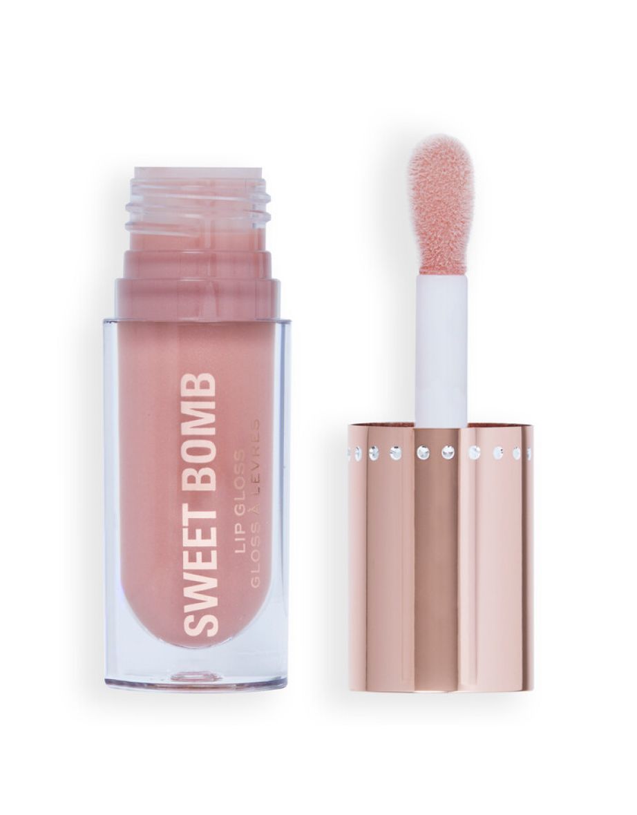 Revolution Sweet Bomb Lip Gloss Strawberry Swirl Nude