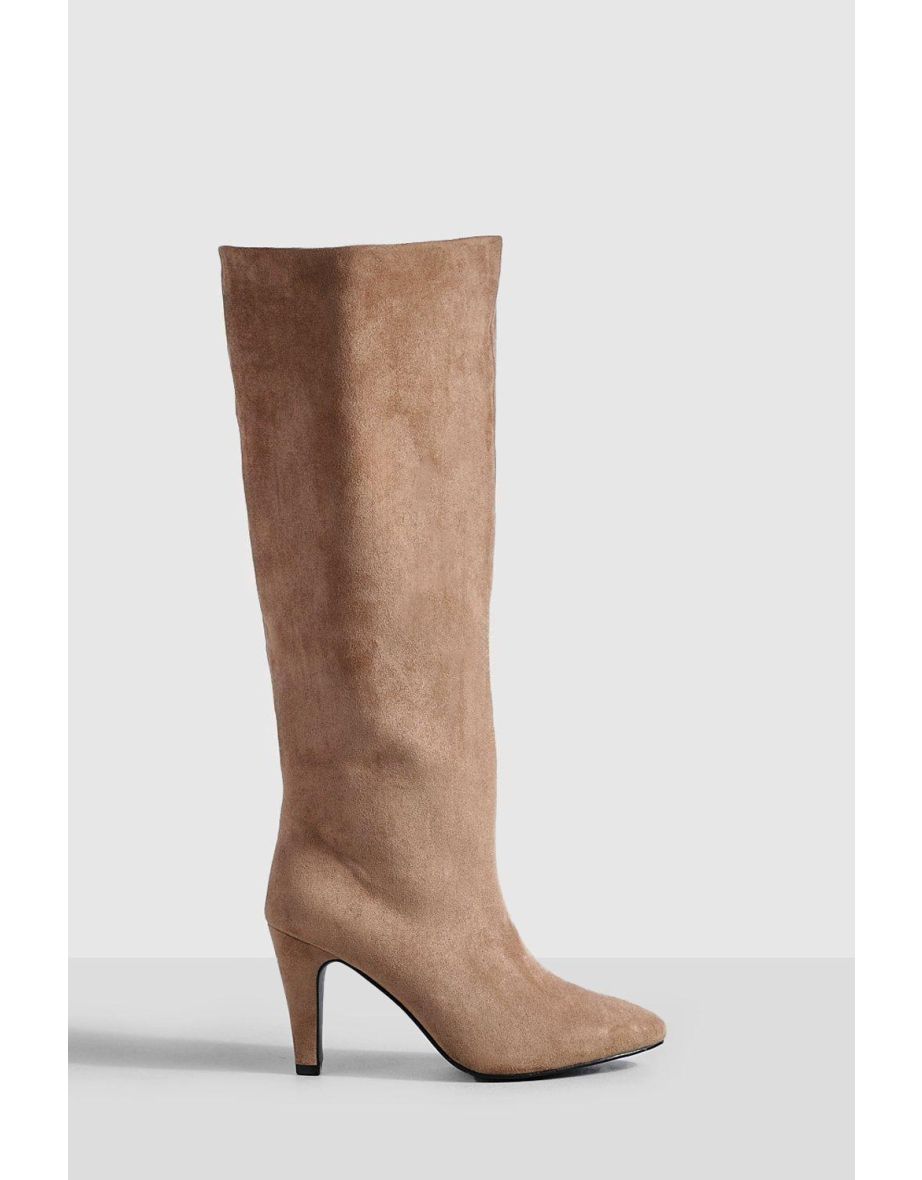 Mink knee high boots cheap