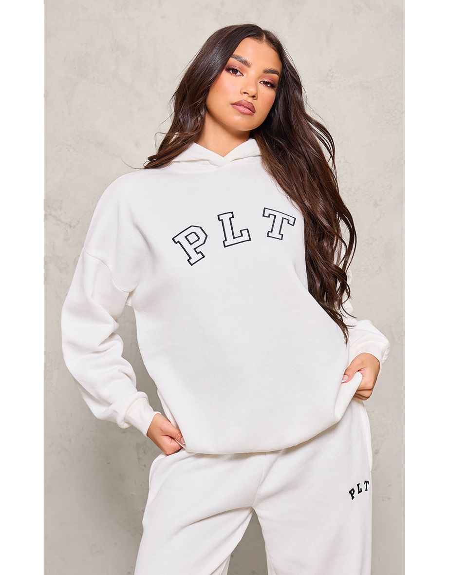 Cream oversized hoodie sales